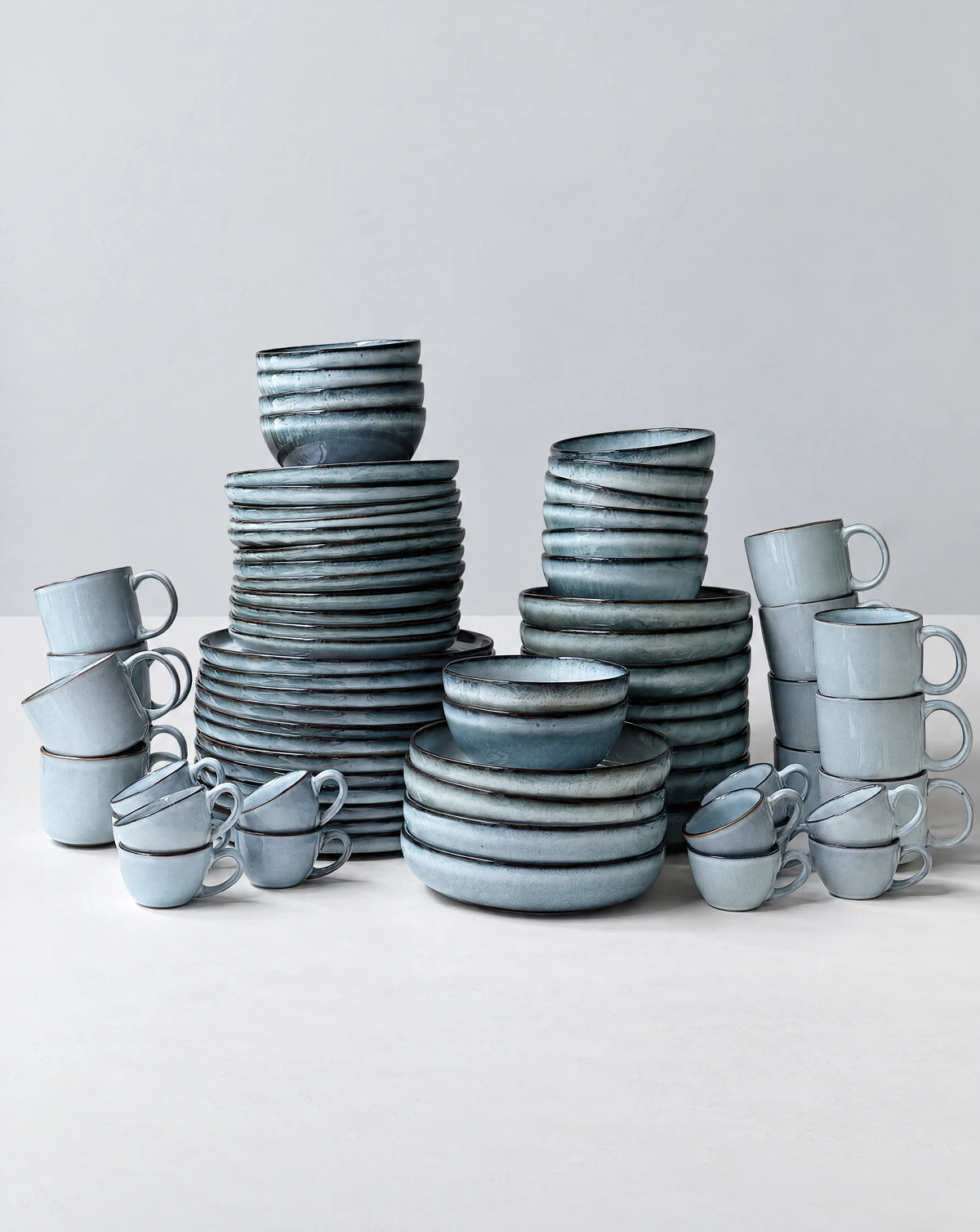 Nordic Fjord Geschirrset für 12 Personen, 48 Teile