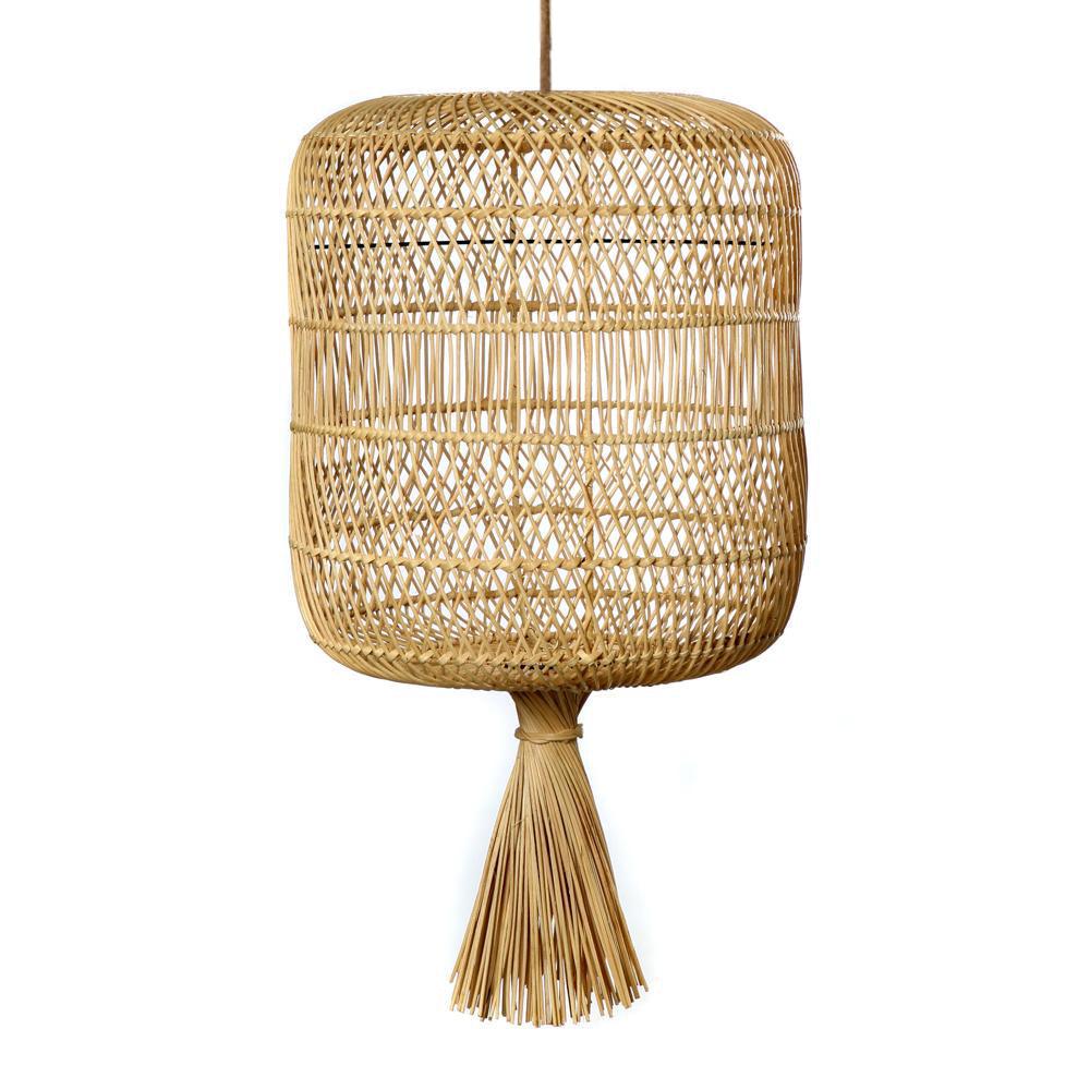Rattan Lampenschirm Natural - The Dumpling Floor Lamp - Paul & Romi