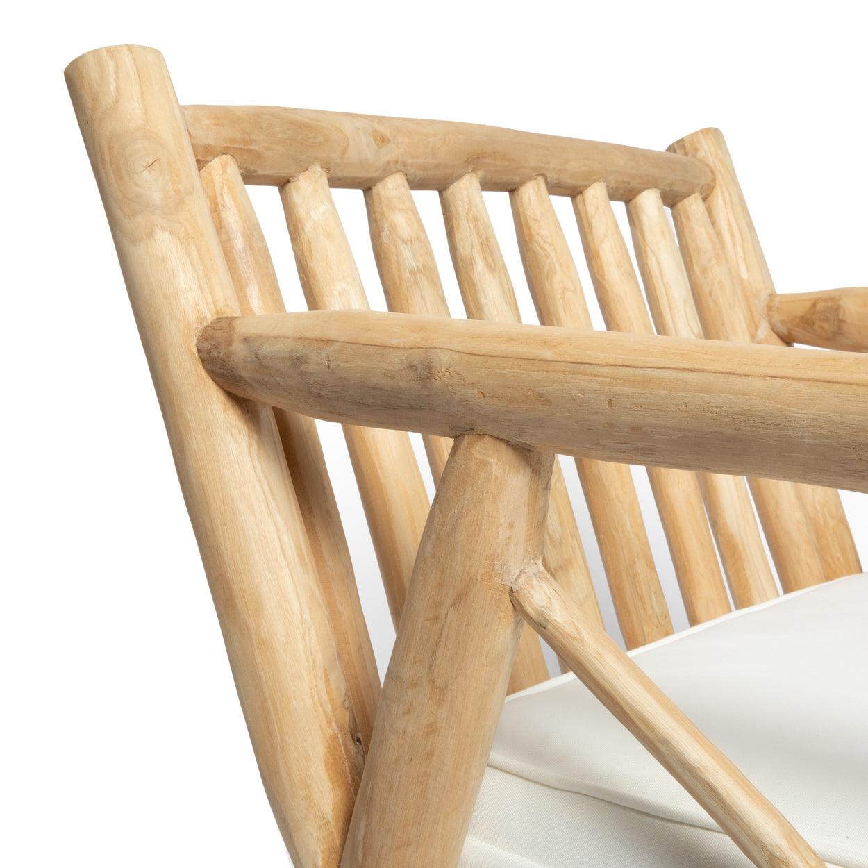 Stuhl aus Teakholz - The Tulum One Seater - Paul & Romi
